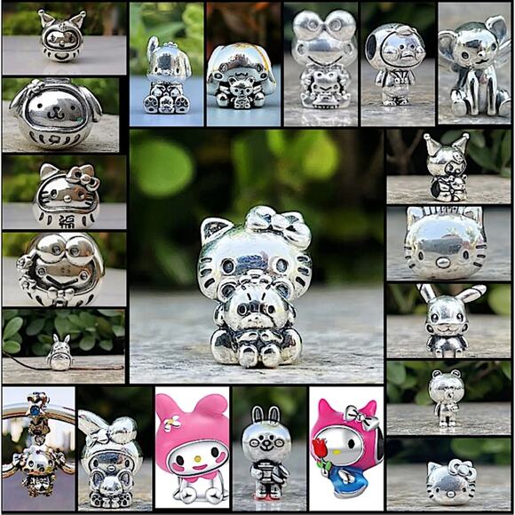Pandora Hello Kitty & Friends Sterling Silver Charm For Pandora Bracelet - Picture 1 of 7